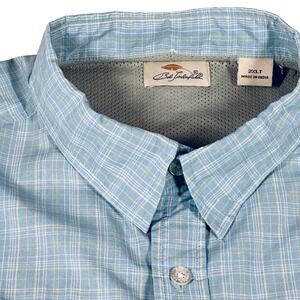 Bob Timberlake Mens 2XLT Vented Yoke Fishing Angling Shirt L/S Nylon Button Down